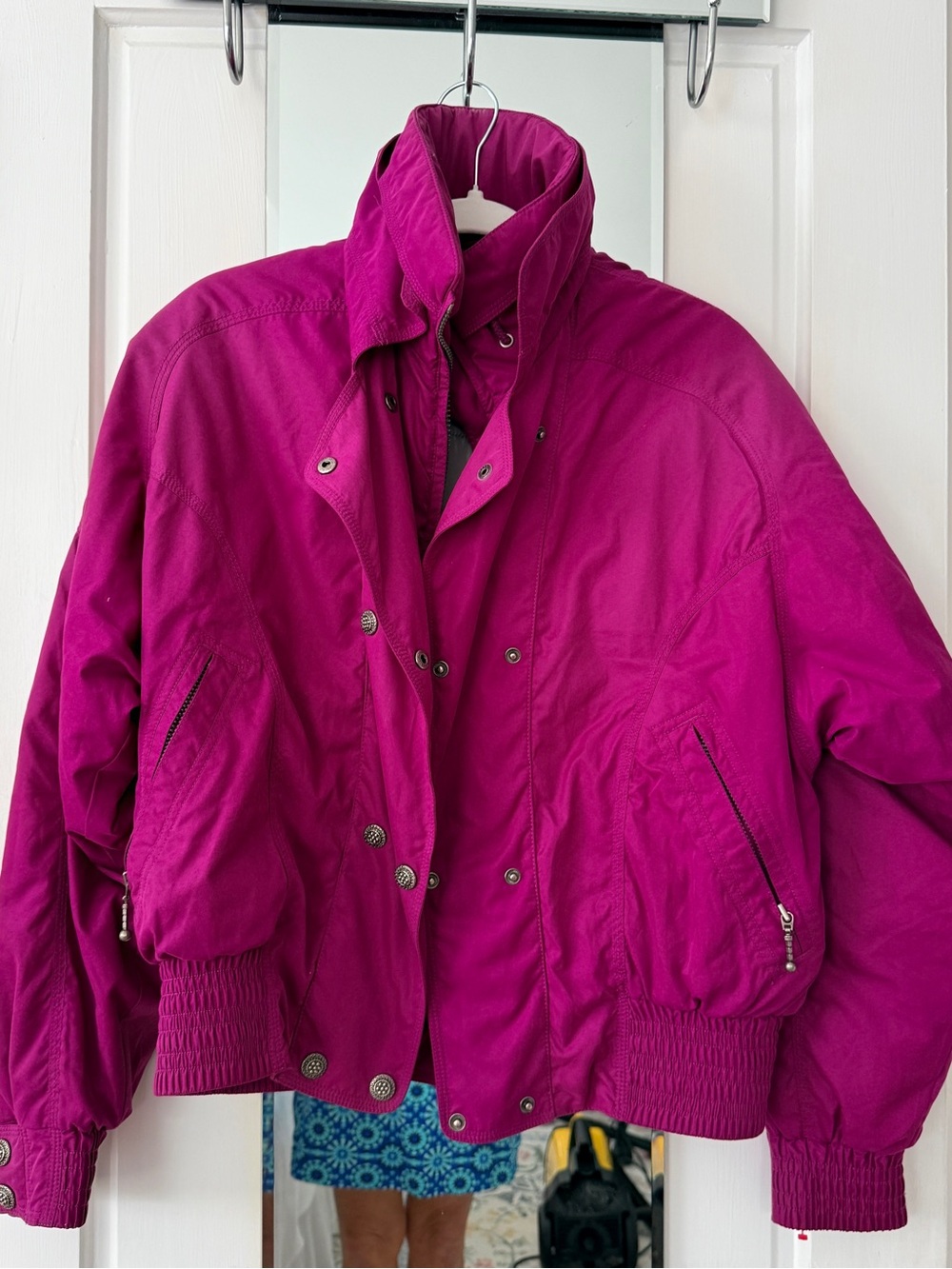 Vintage Nordica 80’s Ski jacket women’s size 8 Casual Zip & Snap Front